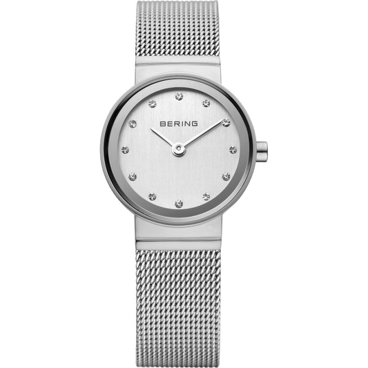 Silver Colour Mesh Strap Watch