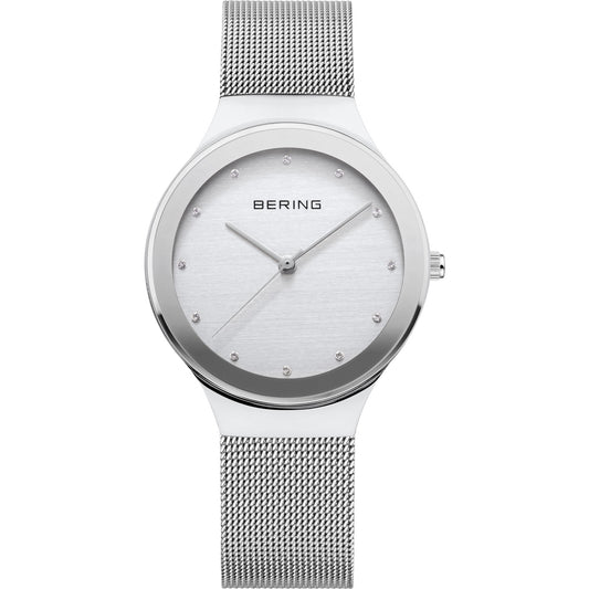 Silver Colour Mesh Watch