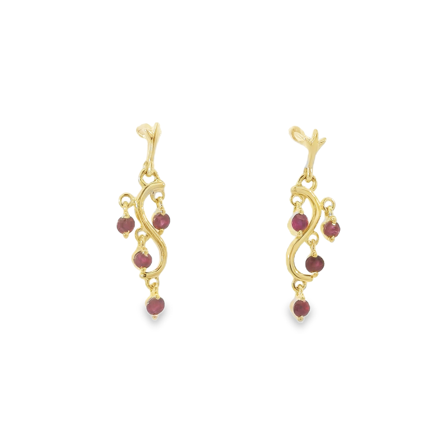 Ruby Drop Earrings