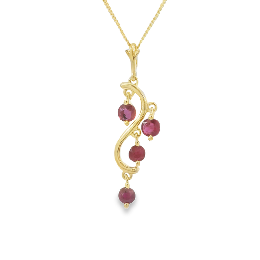 Ruby Drop Pendant