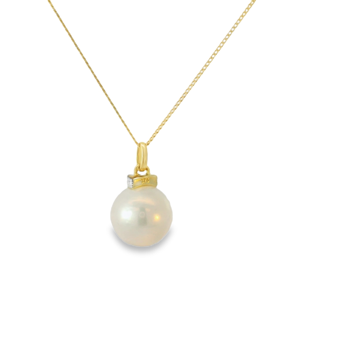 Diamond Fresh Water Pearl Pendant