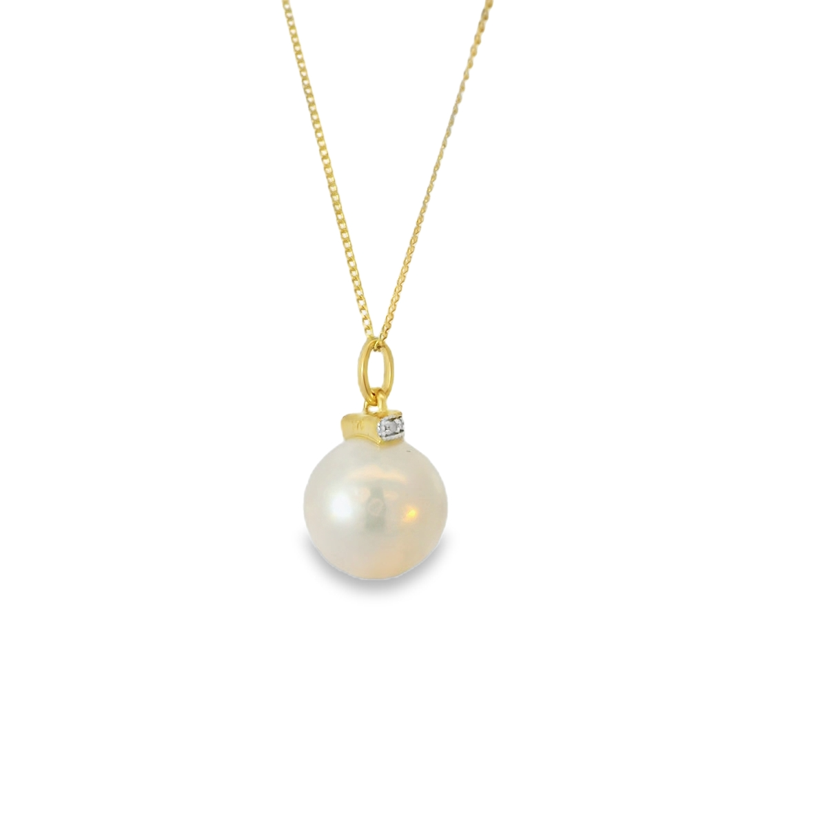 Diamond Fresh Water Pearl Pendant