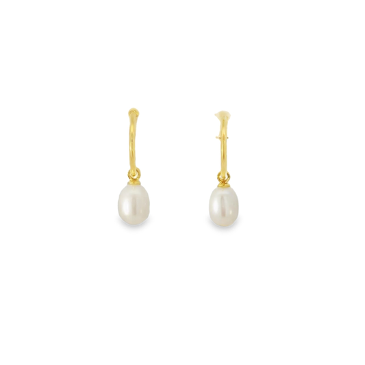 Fresh Water Pearl Ball Drop Earrings