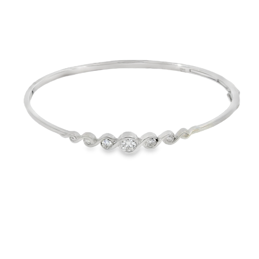 7 Diamond Twist Bangle