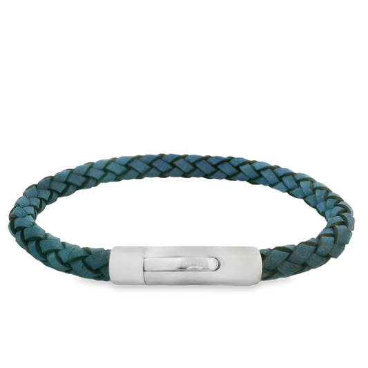 Stylish Blue Braided Bracelet