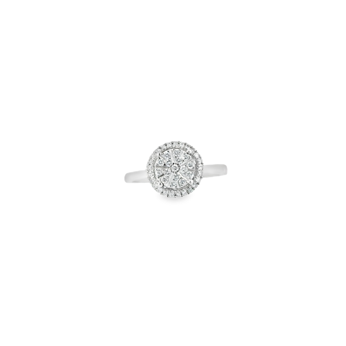 Elegant Diamond Halo Ring