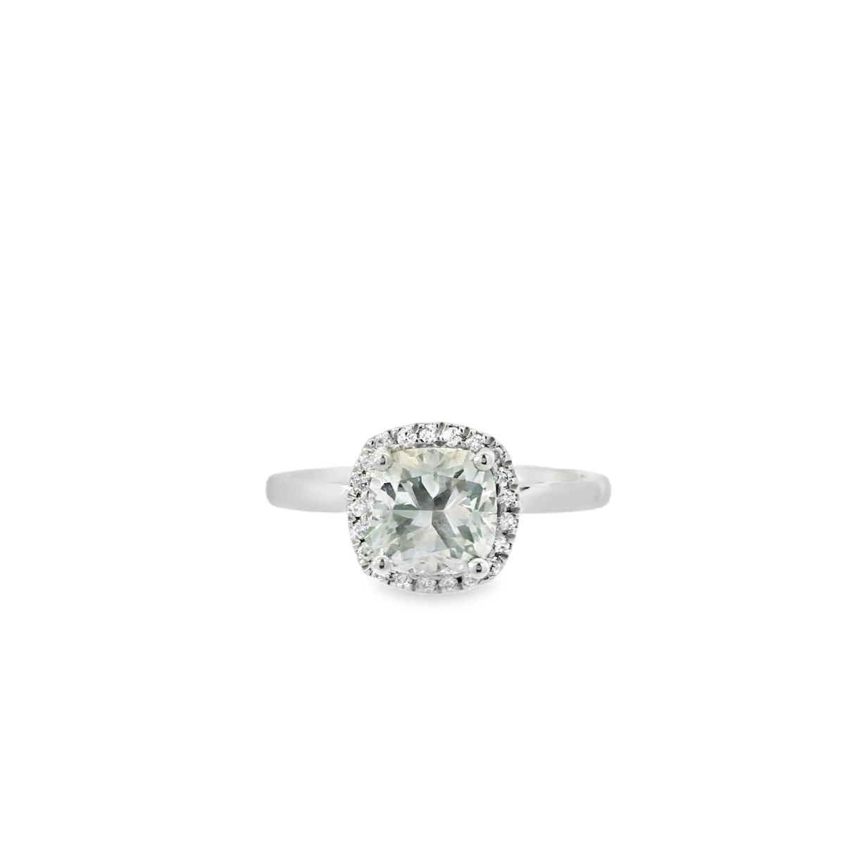 Elegant Cushion Cut Lab Diamond Ring