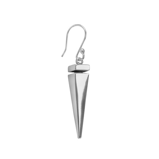 Elongated Pyramid Drop Earrings