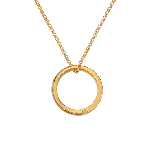 Yellow Gold Plated Soul Pendant