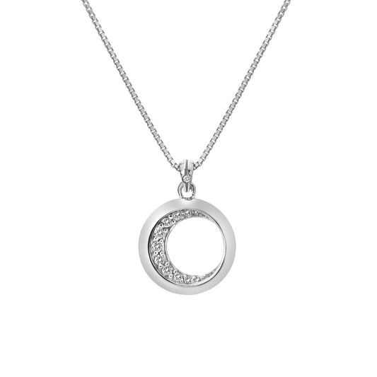 Silver Celestial Moon Pendant