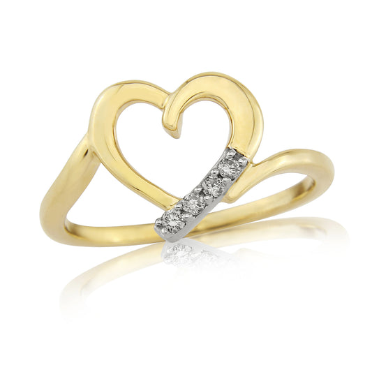 Heart Diamond Ring