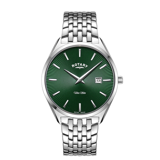 Green dial metal strap