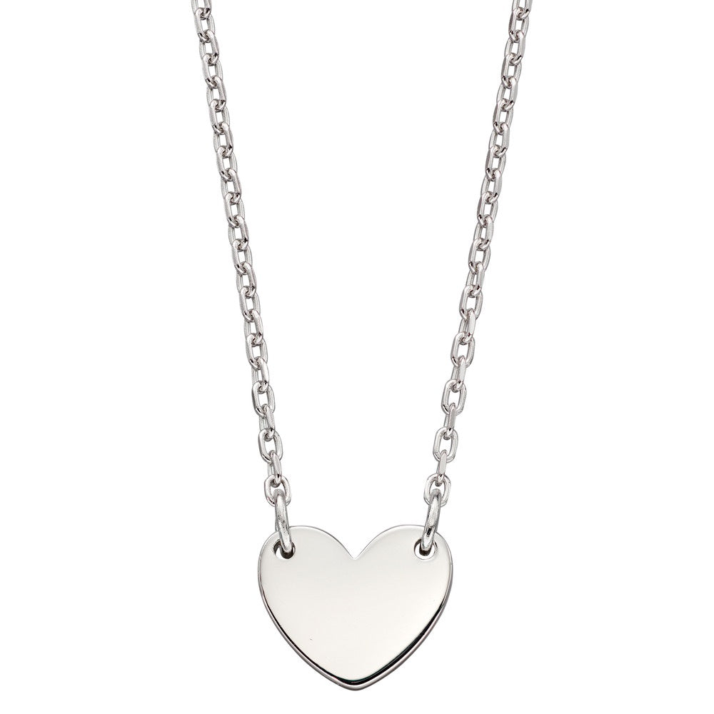 Silver Adults Heart Necklace