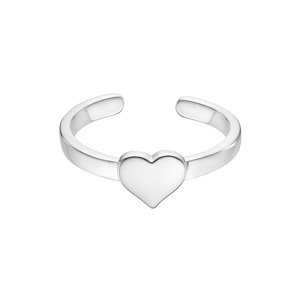 Sky - Silver Heart Open Ring