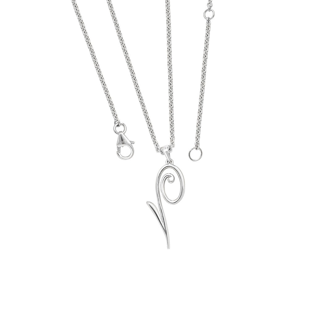 Dainty Q Silver Pendant