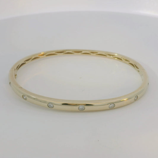 9ct dia Bangle 0.50ct dia